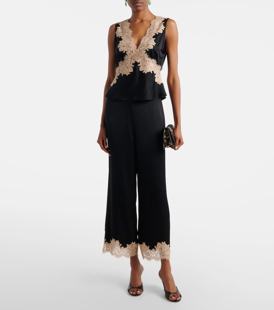 Rixo - Marcela lace-trimmed wide-leg pants