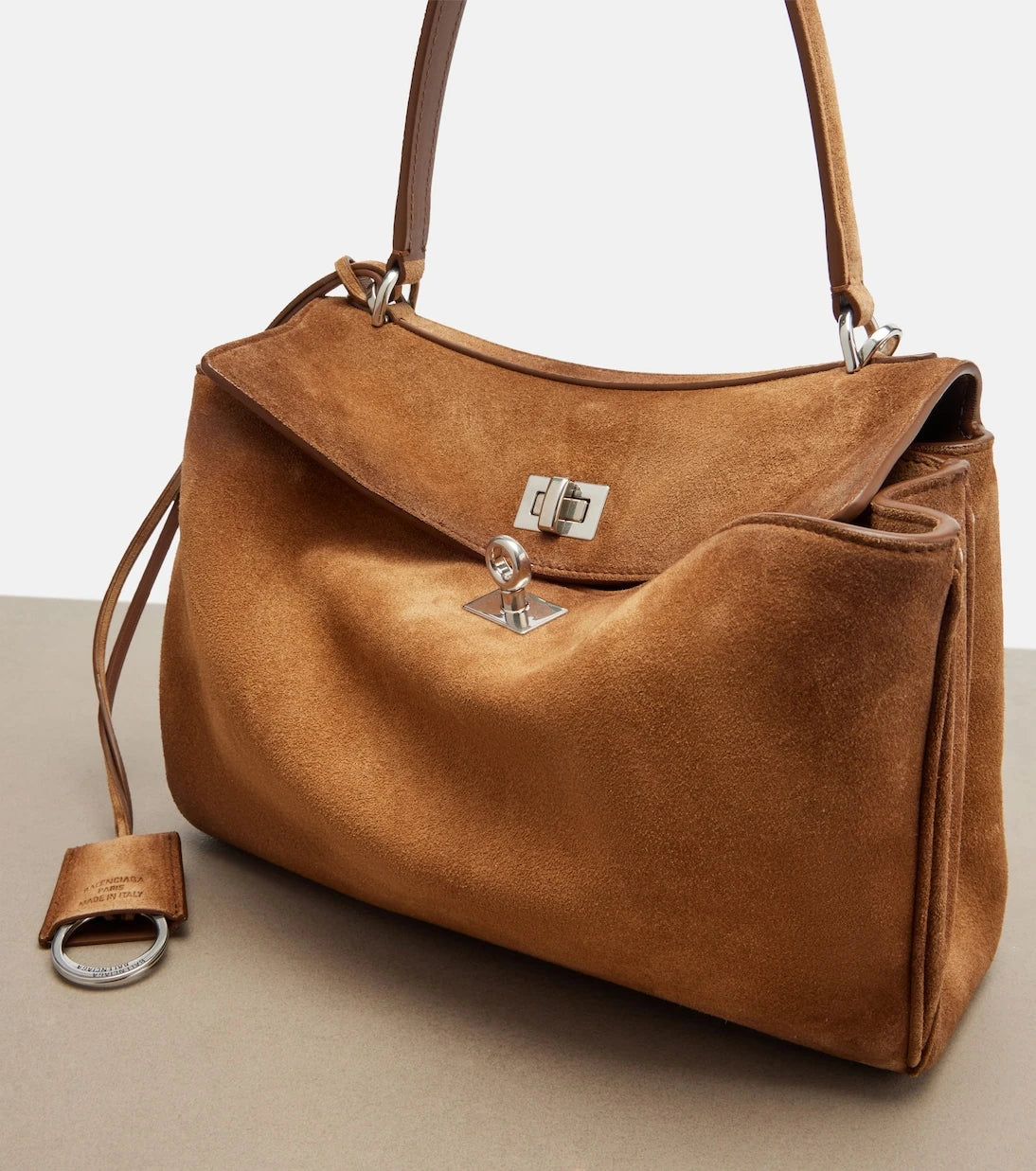 Balenciaga - Rodeo Small suede tote bag