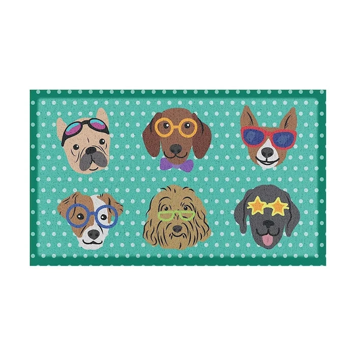 Artsy Doormats Dogs on Polka Dots Paspas