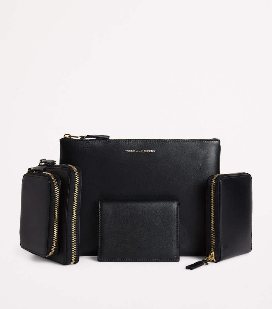 Comme Des Garçons Wallet Leather Zipped Wallet