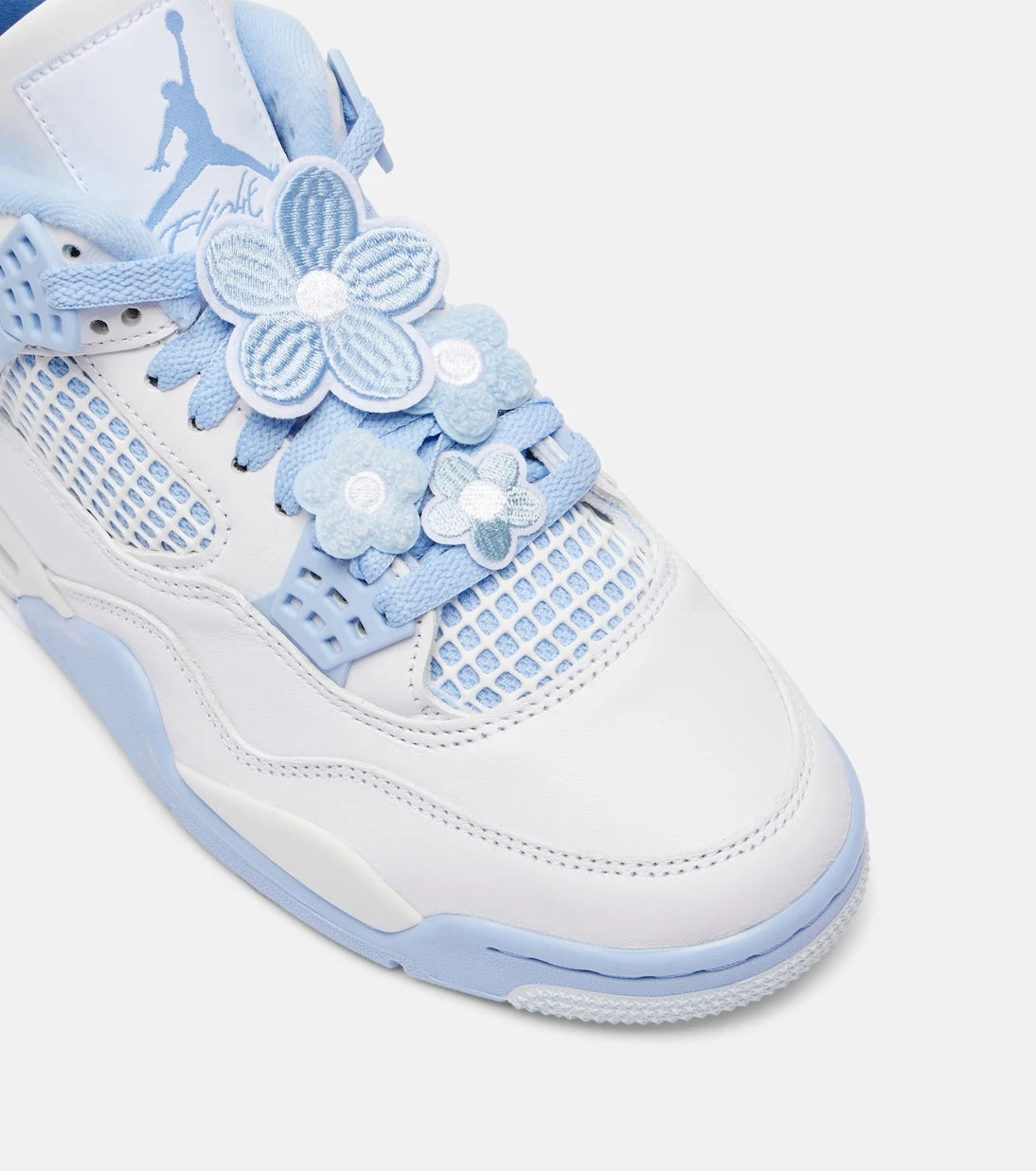 Nike - Air Jordan 4 floral-appliqué sneakers