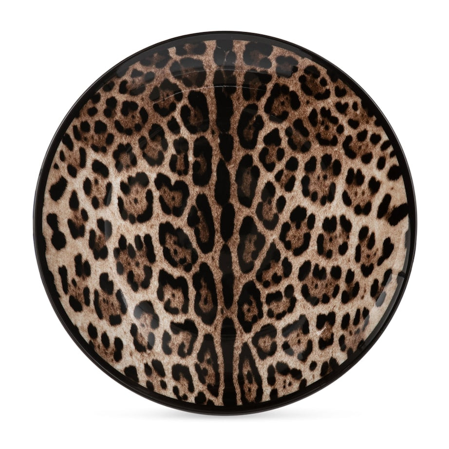 Set of Two Leopard Print Dinner Plates (26cm)