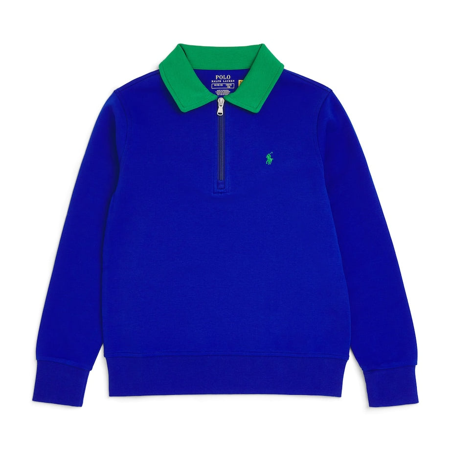 Ralph Lauren Kids Cotton-Blend Quarter-Zip Sweatshirt (6-14 Years)
