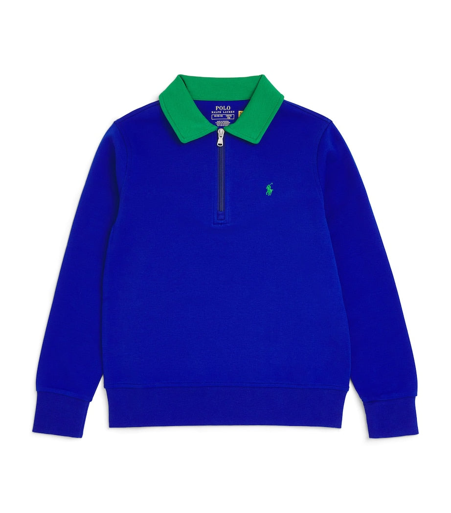 Ralph Lauren Kids Cotton-Blend Quarter-Zip Sweatshirt (2-7 Years)