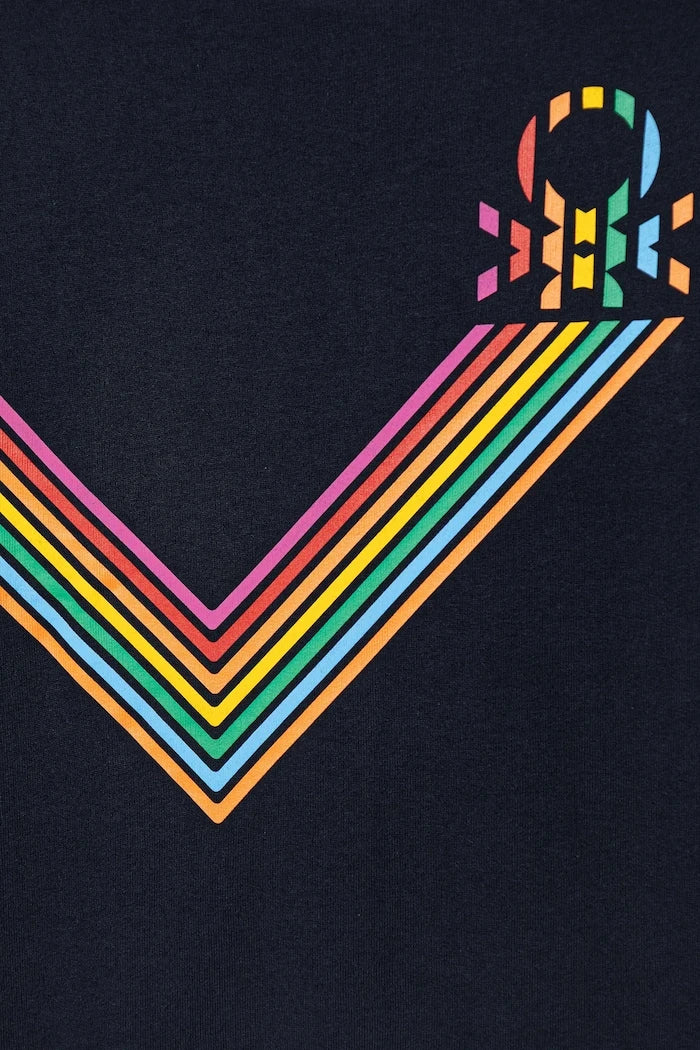 United Colors of Benetton Çocuk Pamuklu Sweatshirt