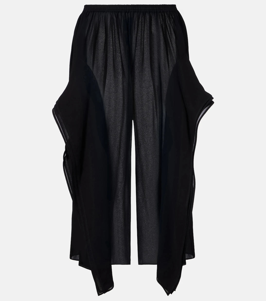 Alaïa - بنطلون جورسيه واسع الساقين بخصر منخفض