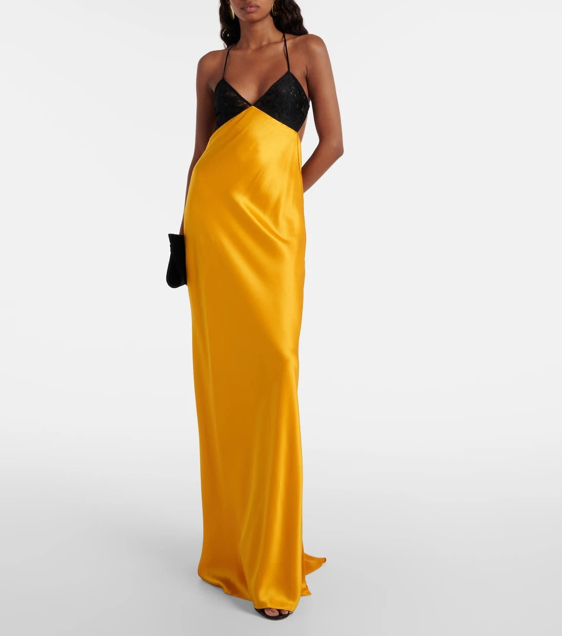 The Sei - Lace-trimmed silk satin gown