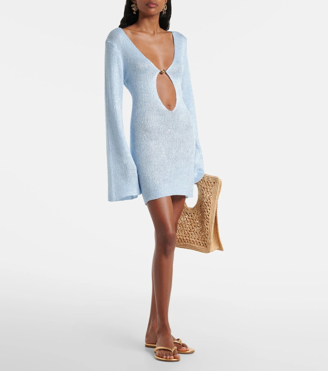 Bananhot - Rey sequined knitted minidress