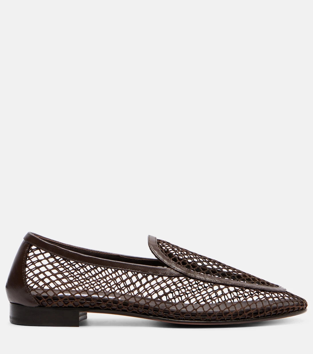 Aquazzura - Saint Germain leather-trimmed moccasins