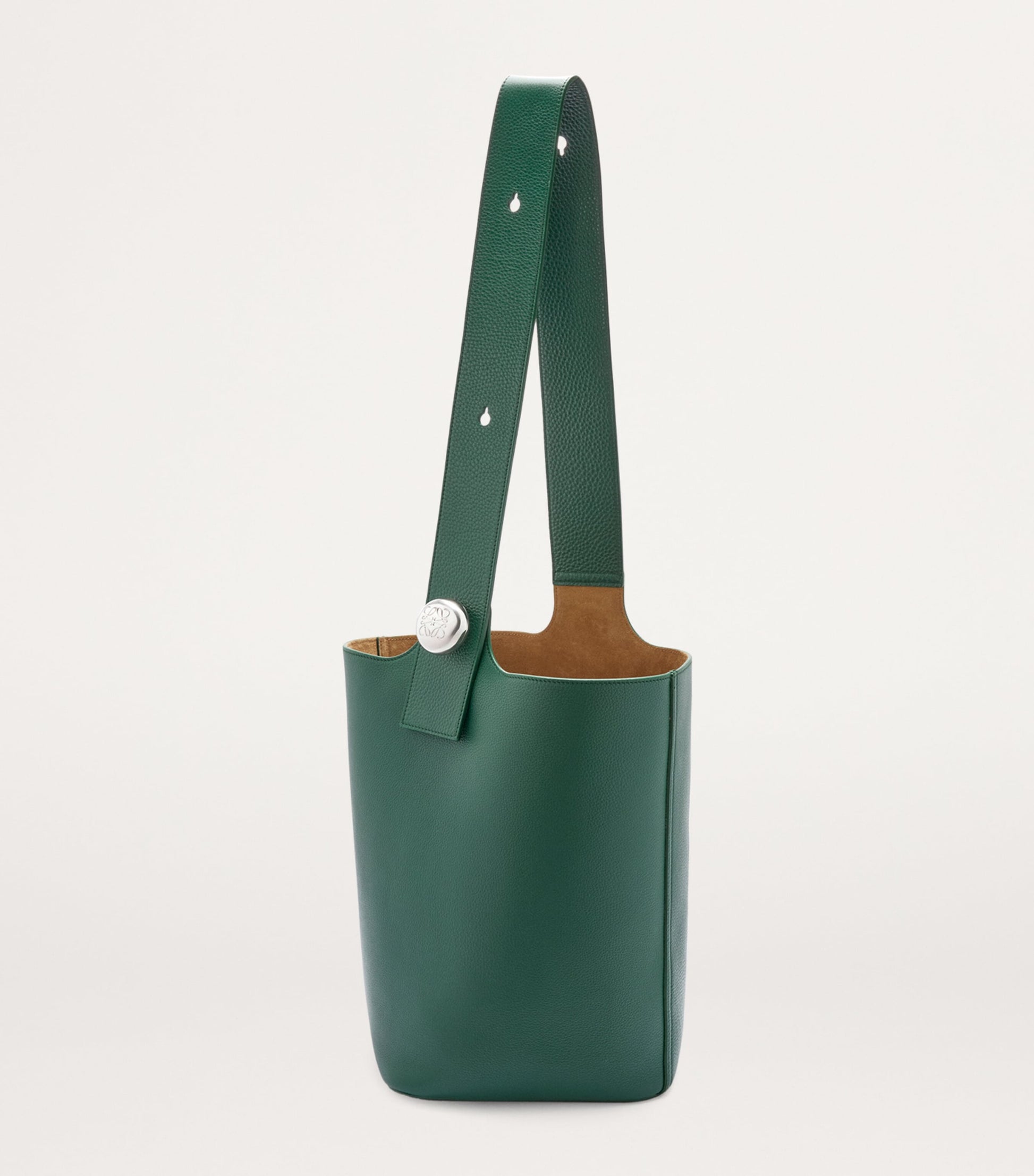 LOEWE Large Leather Pebble Bucket Bag