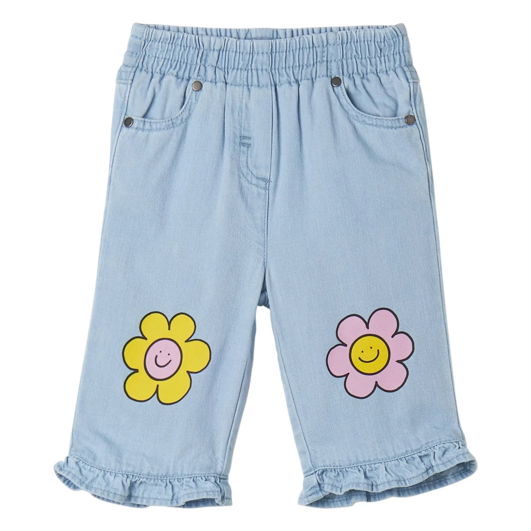 Stella McCartney Kids - Denim Hearts Pants | Denim bleached