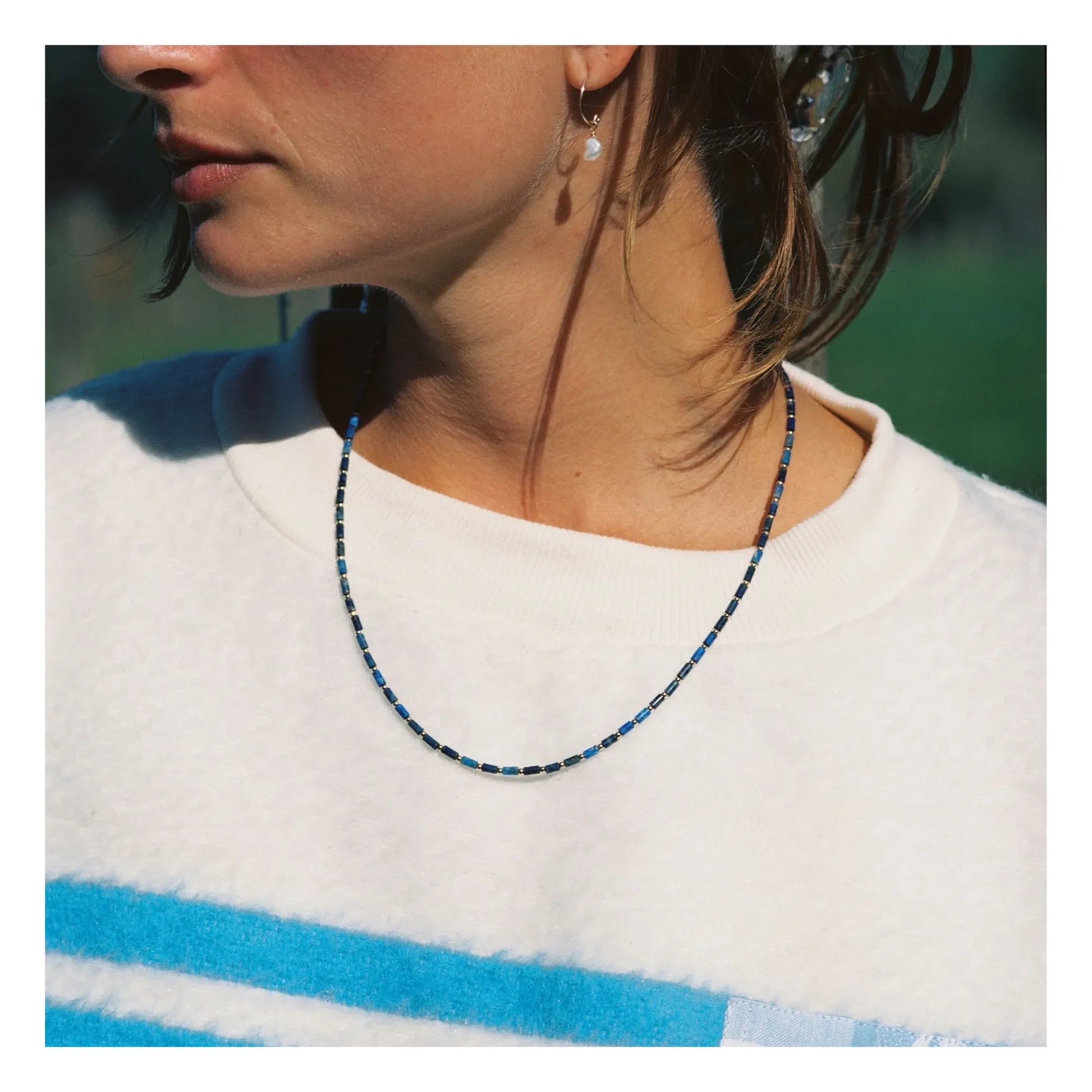 Camille Colette Studio - Baia Lapis Lazuli necklace | Blue