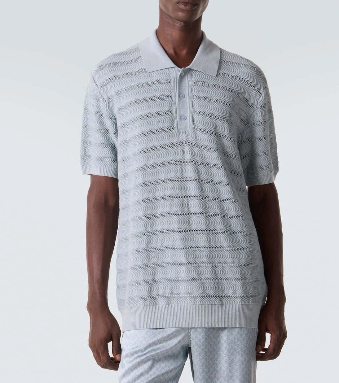 Frescobol Carioca - Vidal cotton jacquard polo shirt