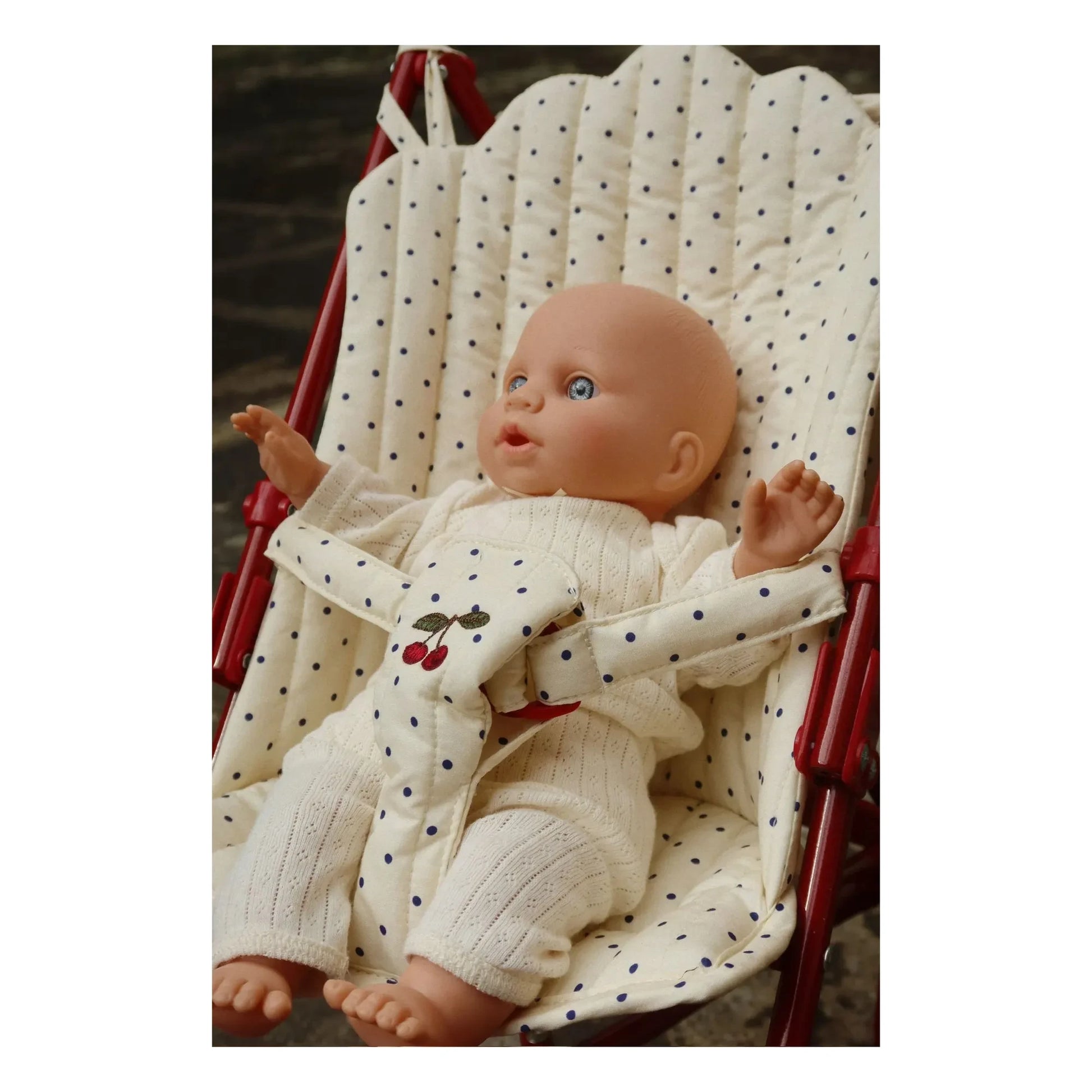 Konges Sløjd - Estate Dot doll stroller | White
