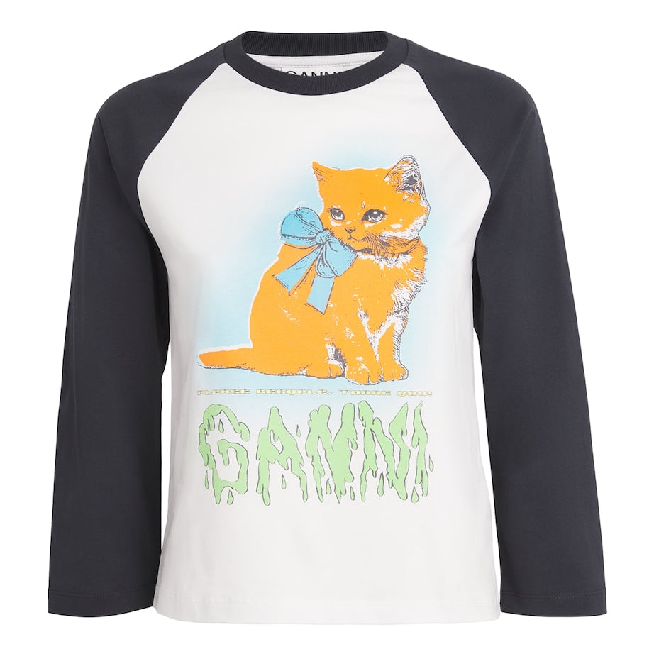 White Organic Cotton Kitty Baby T-Shirt