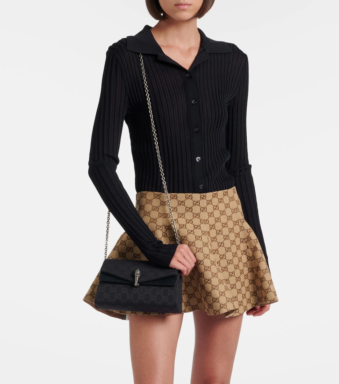 Gucci - Dionysus Small GG canvas shoulder bag