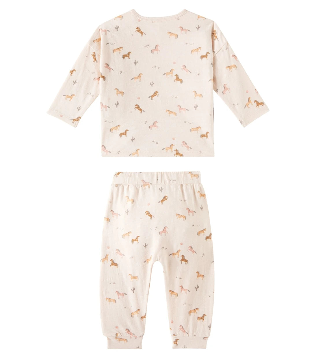 Rylee + Cru - Baby printed cotton top and pants set