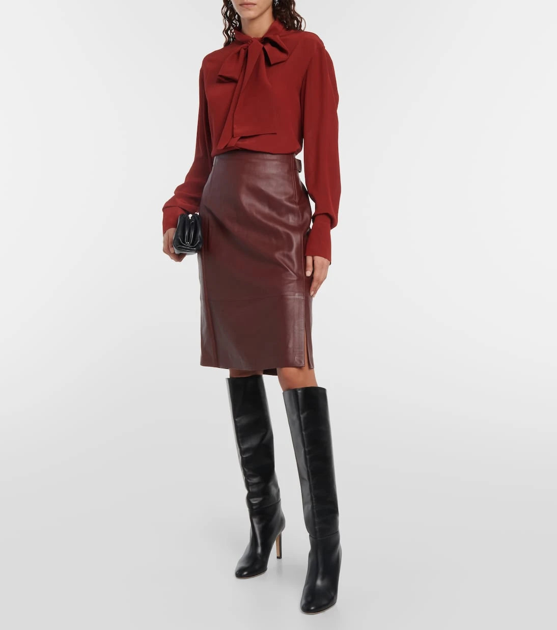 Vince - Leather pencil skirt
