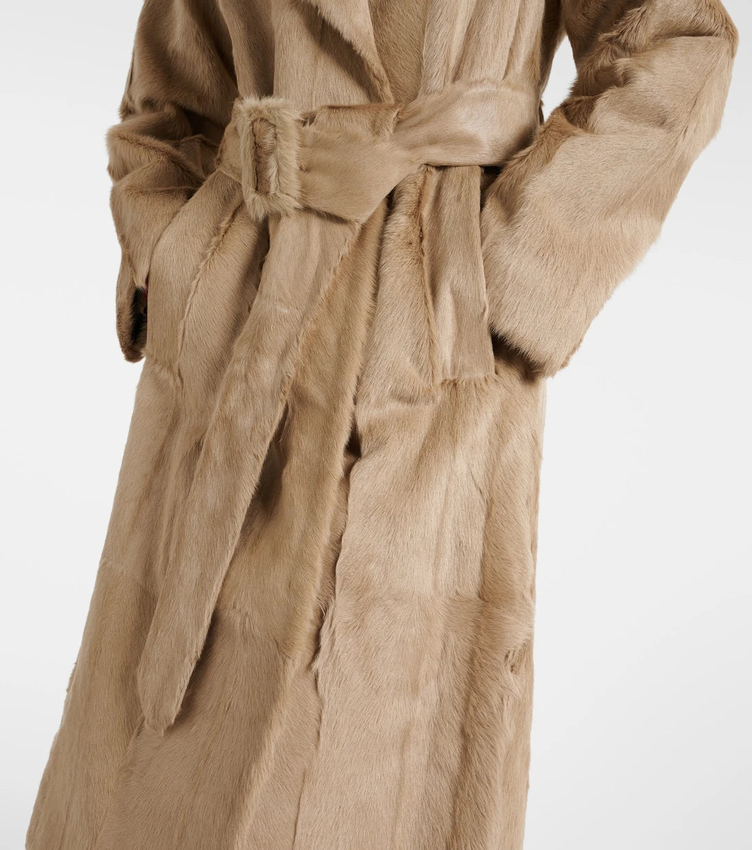 Burberry - Shearling trench coat