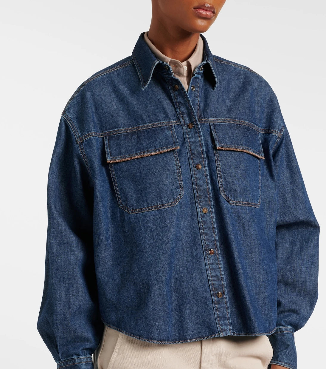 Brunello Cucinelli - Monili denim jacket