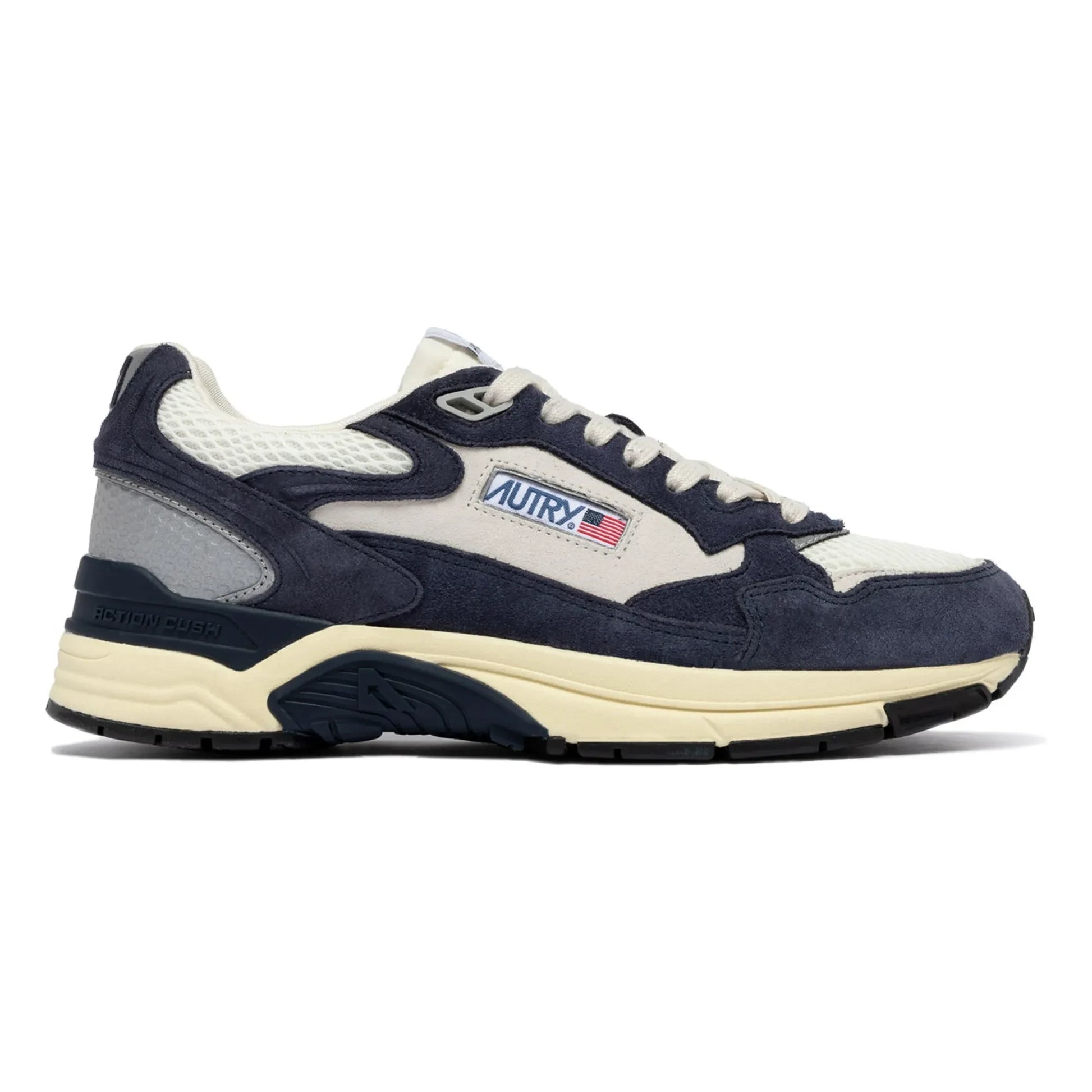Autry - Hyperway Two-tone Suede Sneakers | Navy blue