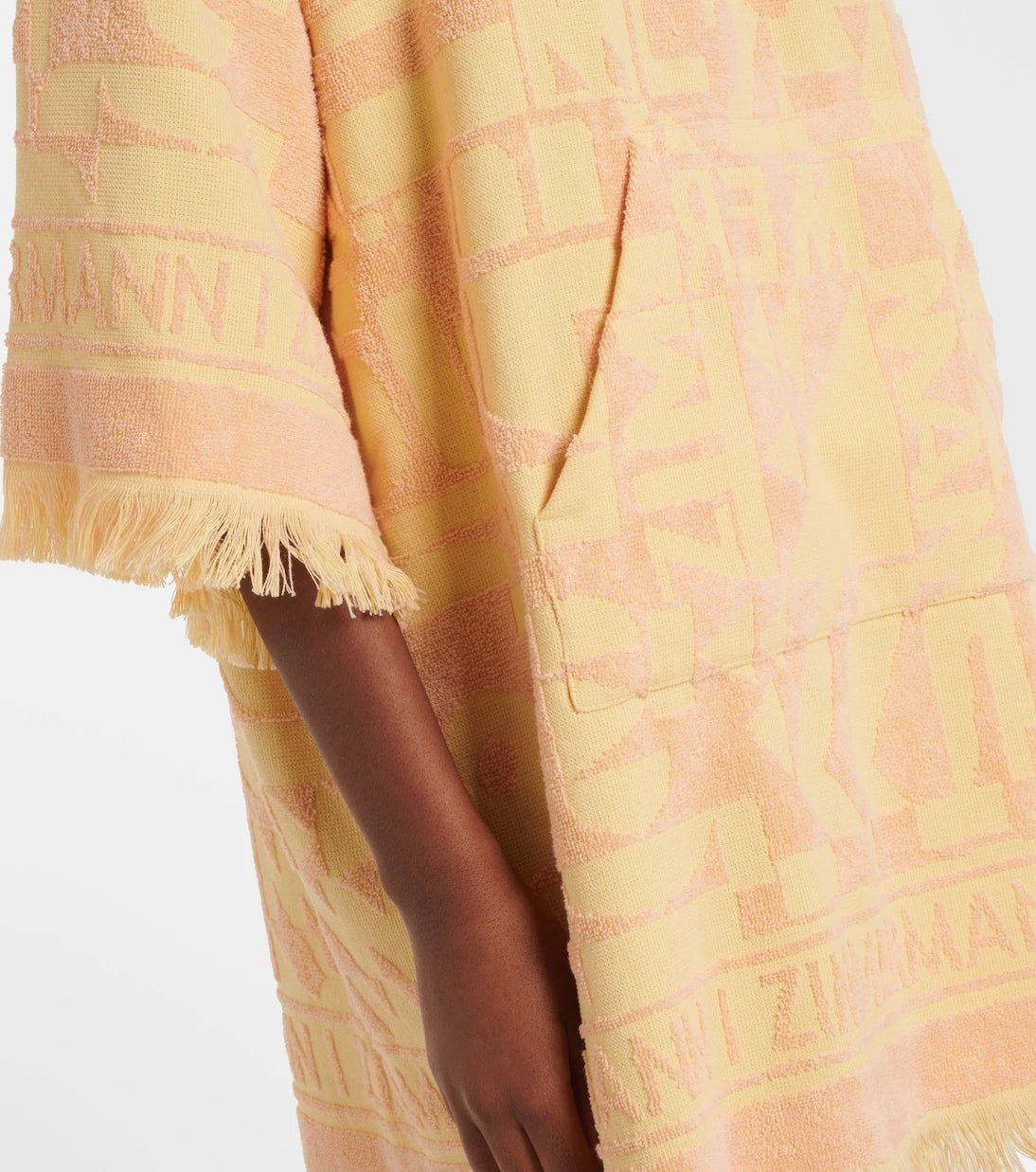 Zimmermann - Pop fringed cotton terry minidress