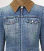 McQueen Blue Peplum Denim Jacket