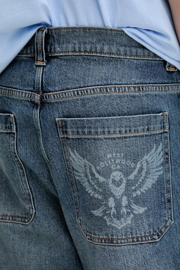 Hollister Co. Erkek Relaxed Fit Kot Pantolon