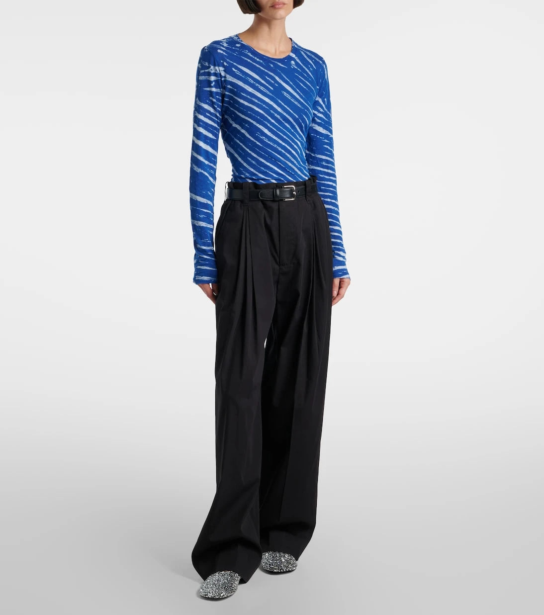 Proenza Schouler - Mia tie-dye cotton jersey top
