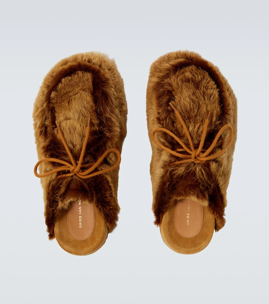 Dries Van Noten - Shearling clogs