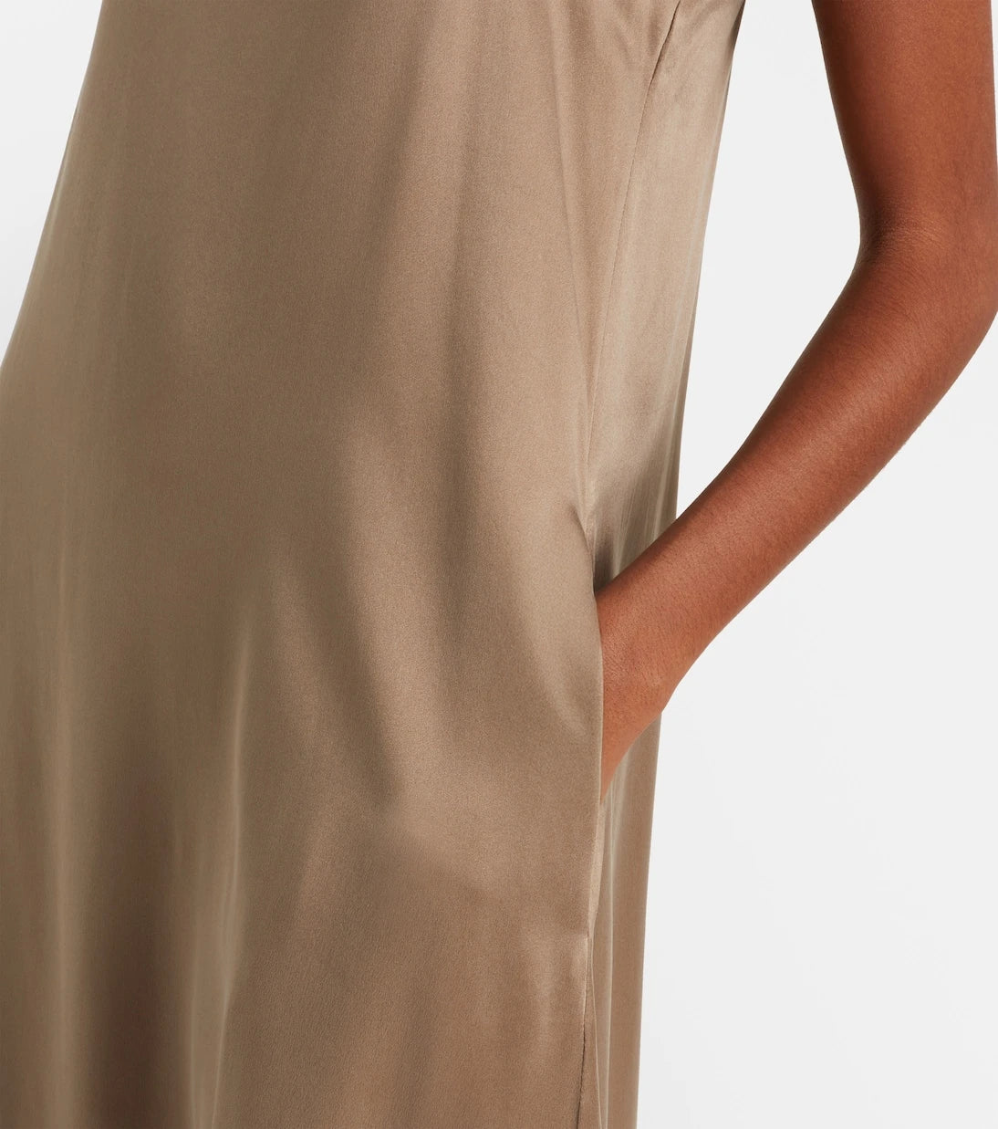 Asceno - Melfi silk twill maxi dress