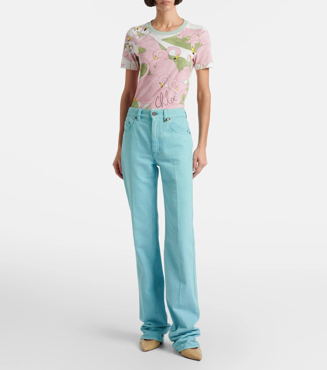 Chloé - High-rise straight jeans