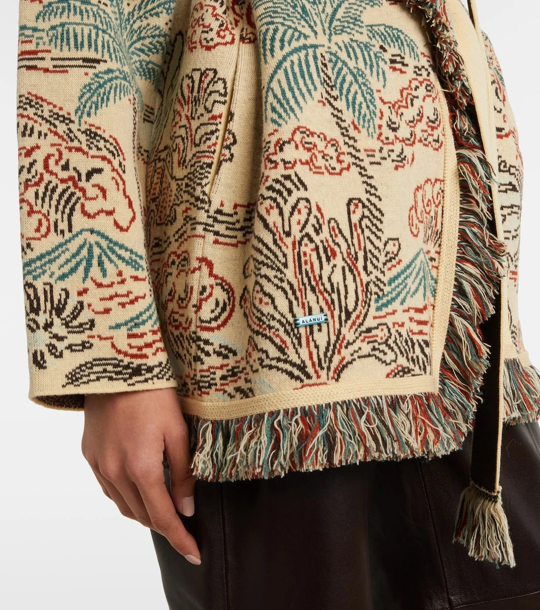 Alanui - Sketched By The Sea wool cardigan