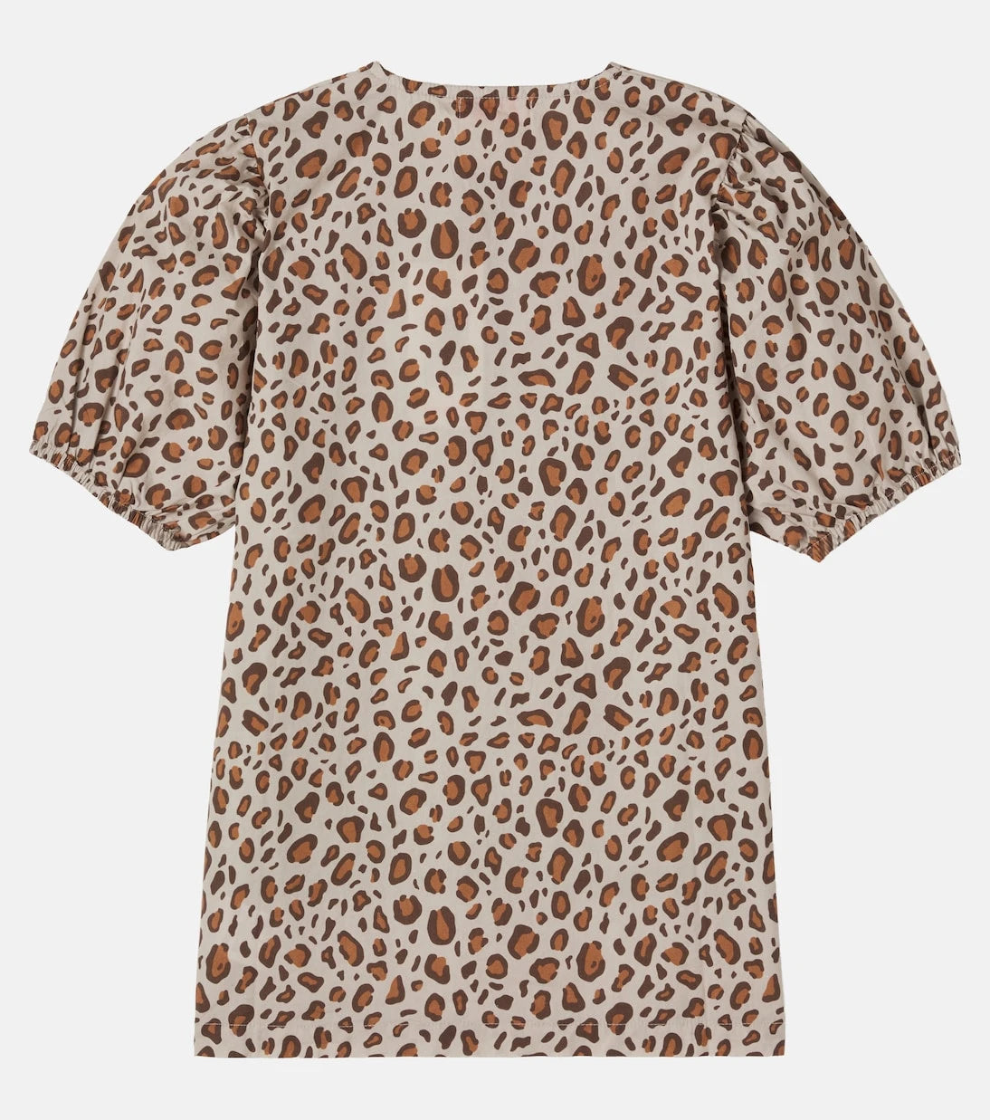 Tinycottons - Fiyonk detaylı leopar desenli pamuklu elbise