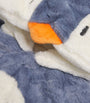 Faux Fur Penguin Sleepsuit (0-24 Months) BLUE