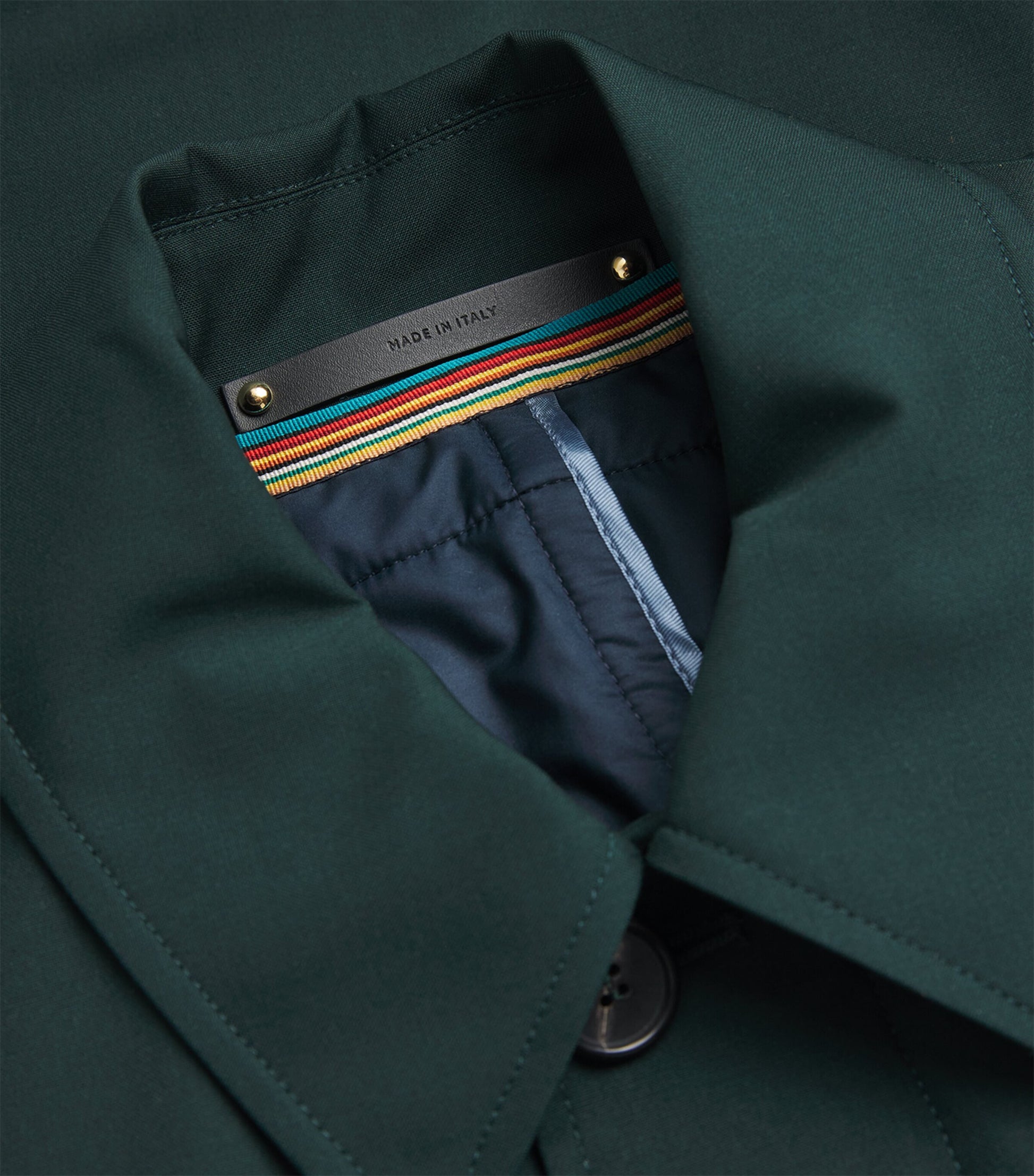 Green Wool Mac with Gilet