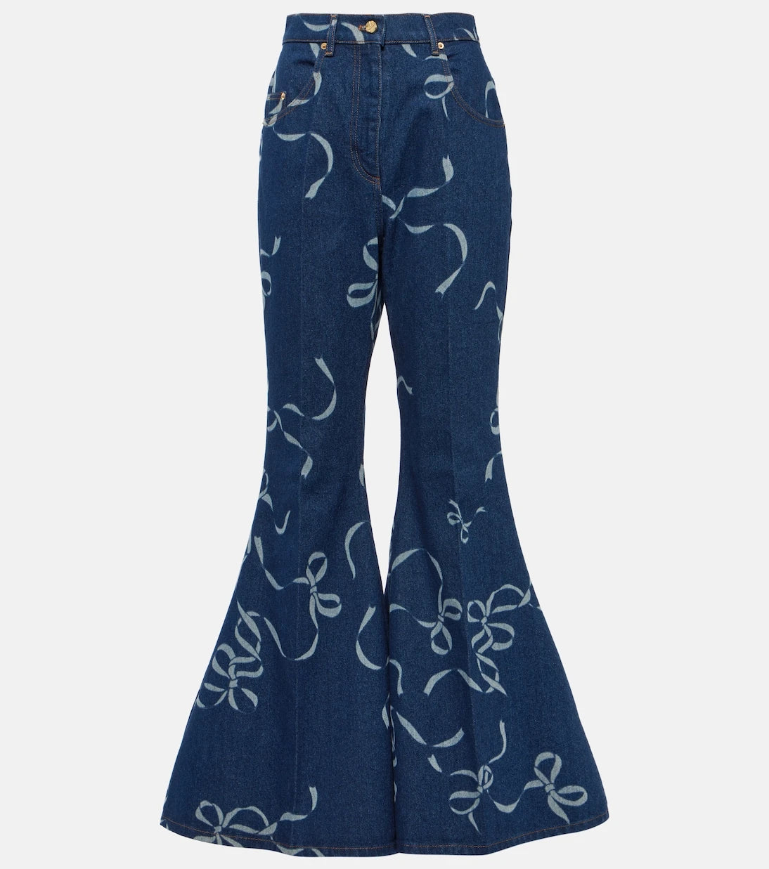 Nina Ricci - Printed flared jeans