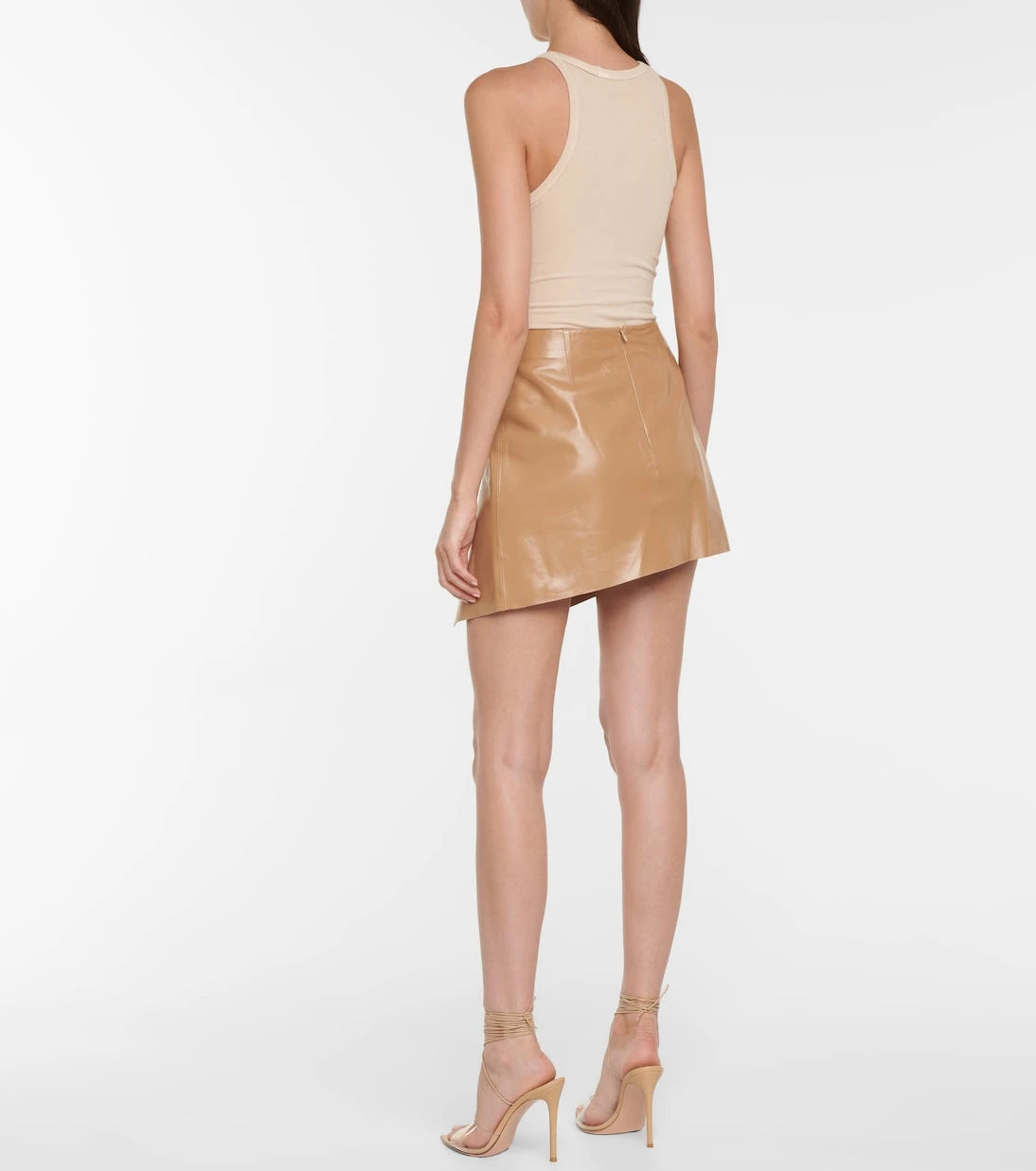 Zeynep Arçay - Leather miniskirt
