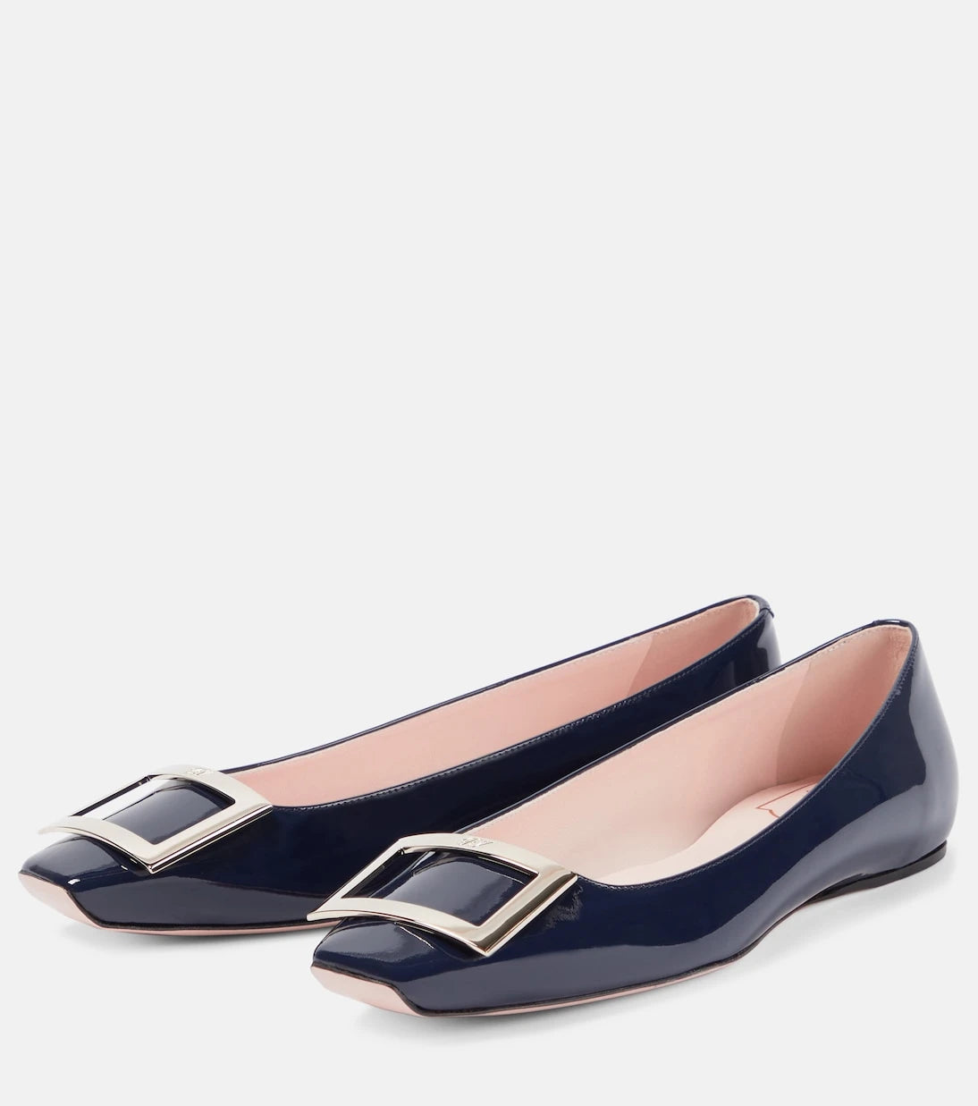 Roger Vivier - حذاء باليه Trompette من الجلد اللامع
