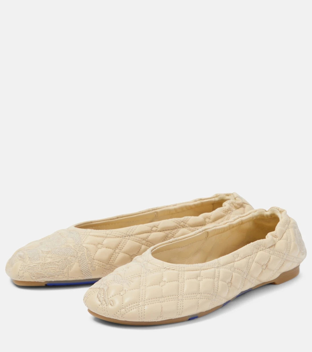 Burberry - EKD quilted leather ballet flats