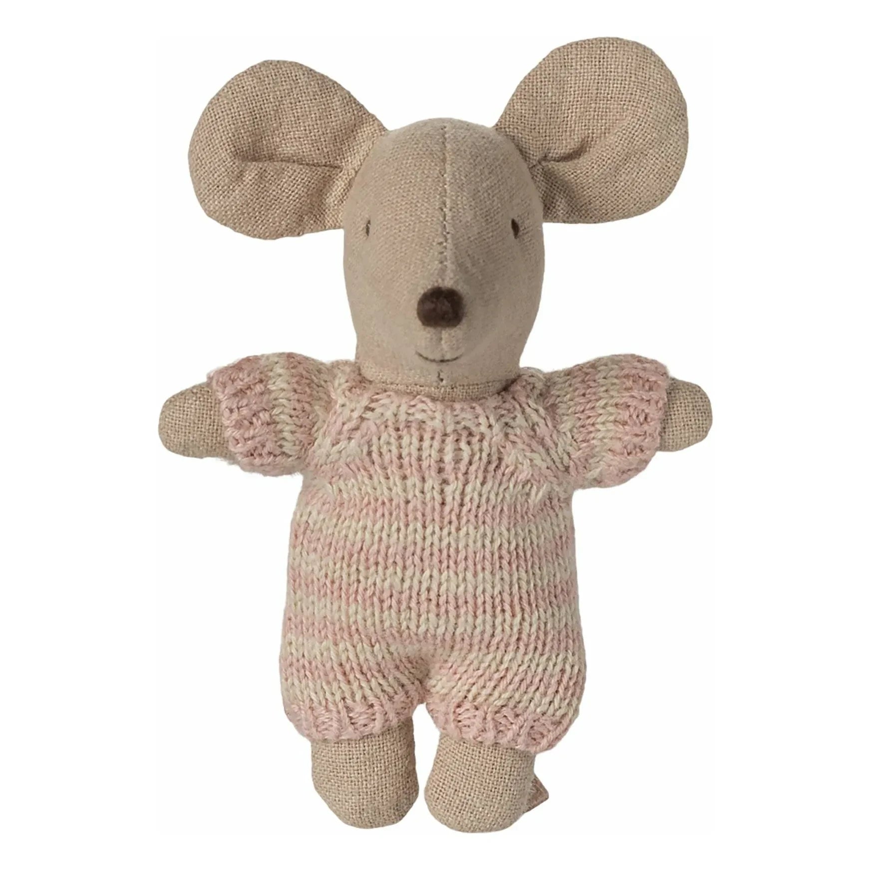 Maileg - Baby mouse in its bassinet | Pink