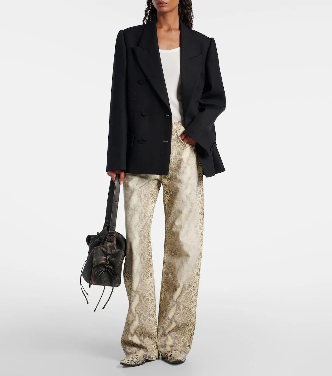 Acne Studios - Double-breasted wool suit jacket
