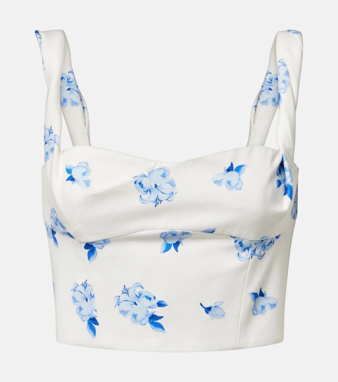 Leo Lin - Lexi floral cotton crop top