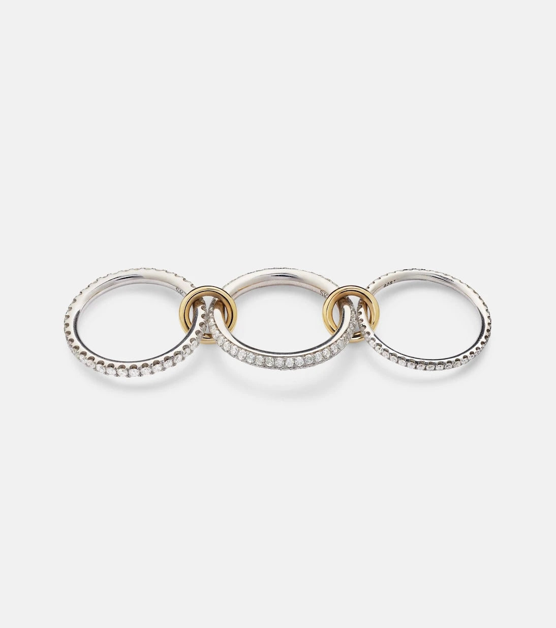 Spinelli Kilcollin - Nova sterling silver and 18kt gold ring with diamonds