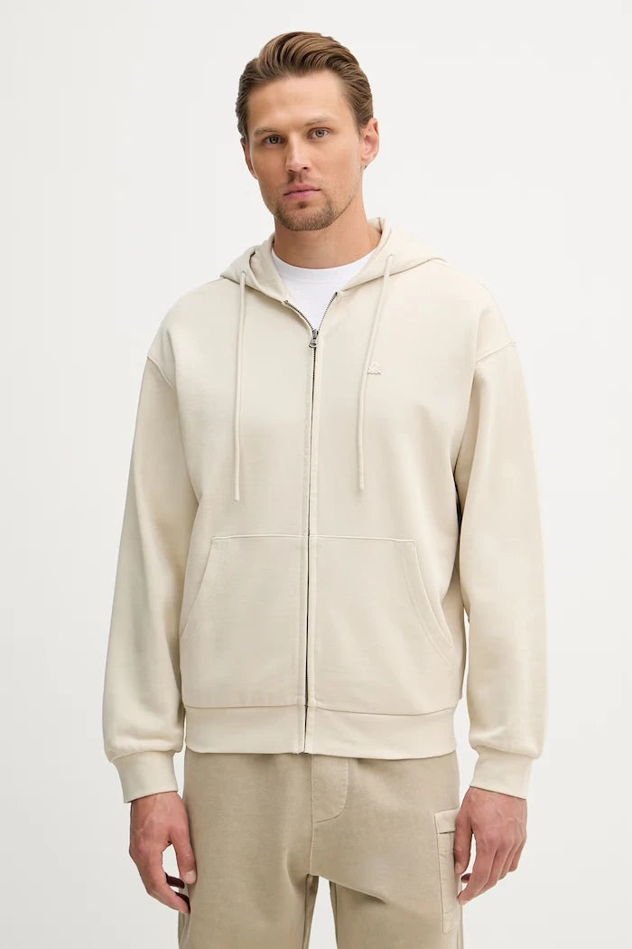United Colors of Benetton erkek pamuklu fermuarlı sweatshirt