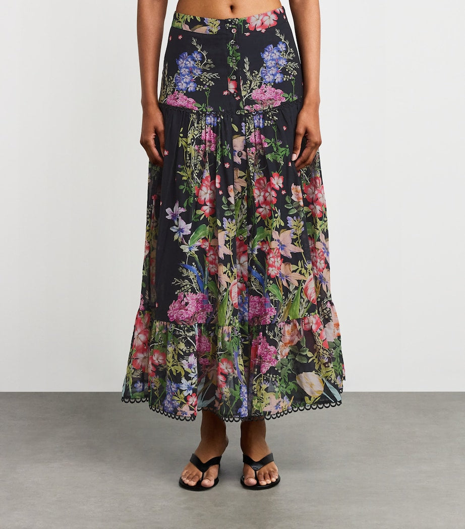 Charo Ruiz Ibiza Multi Floral Ann Maxi Skirt