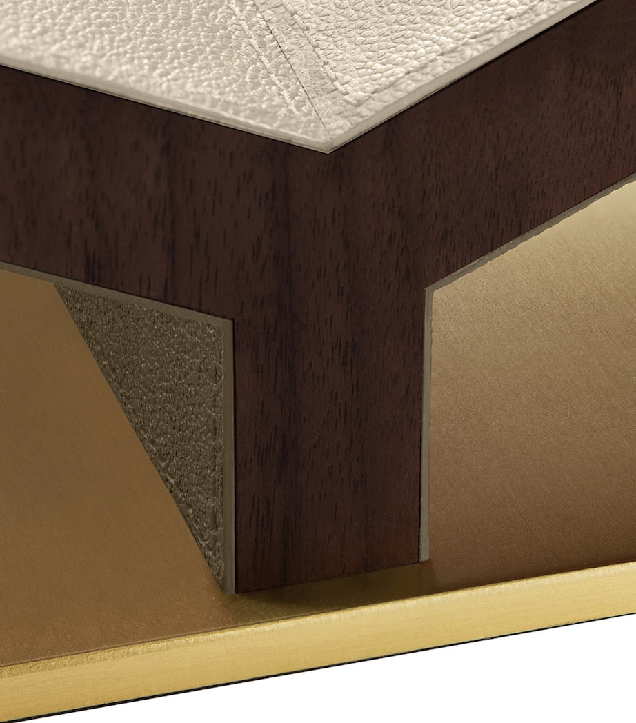 Walnut-Leather Classic Collector Bookstand