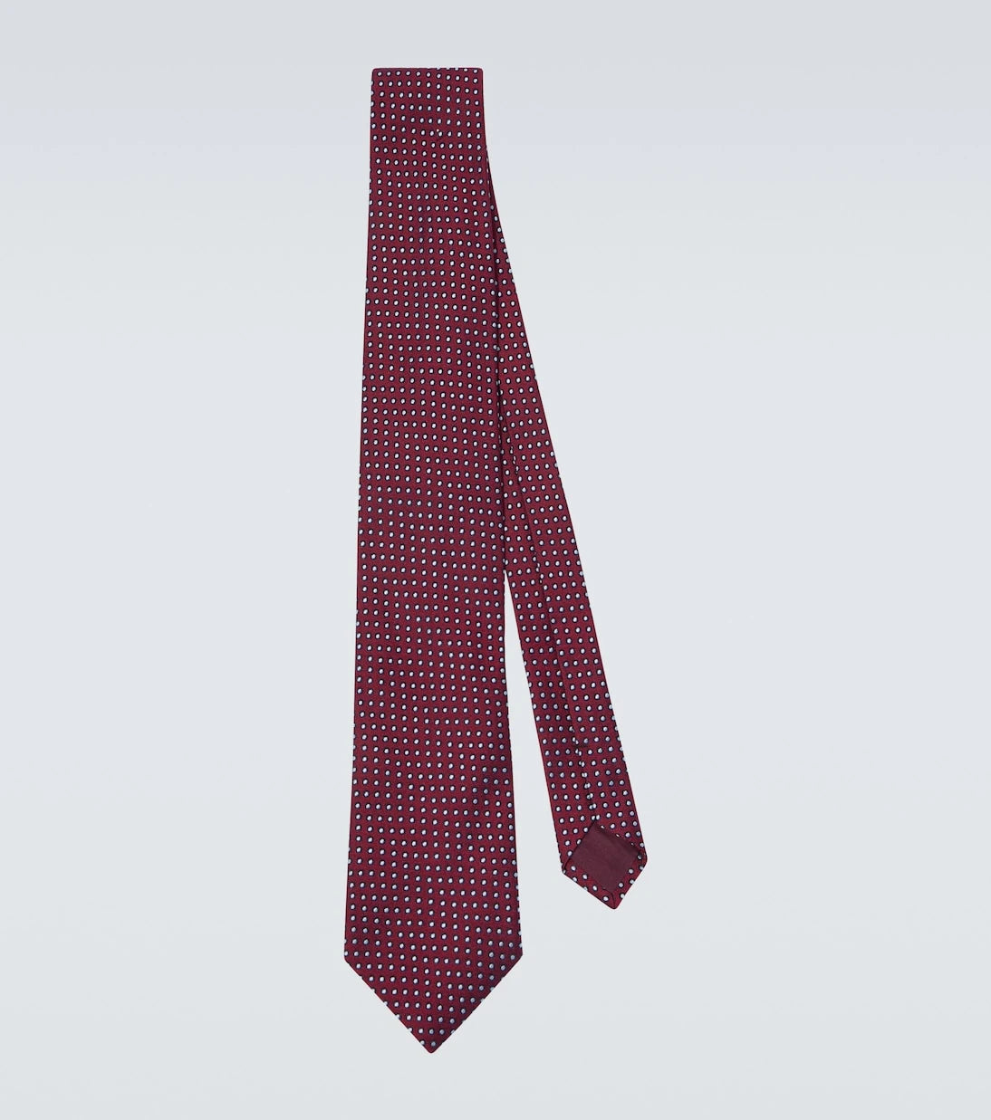 Charvet - Polka-dot silk jacquard tie