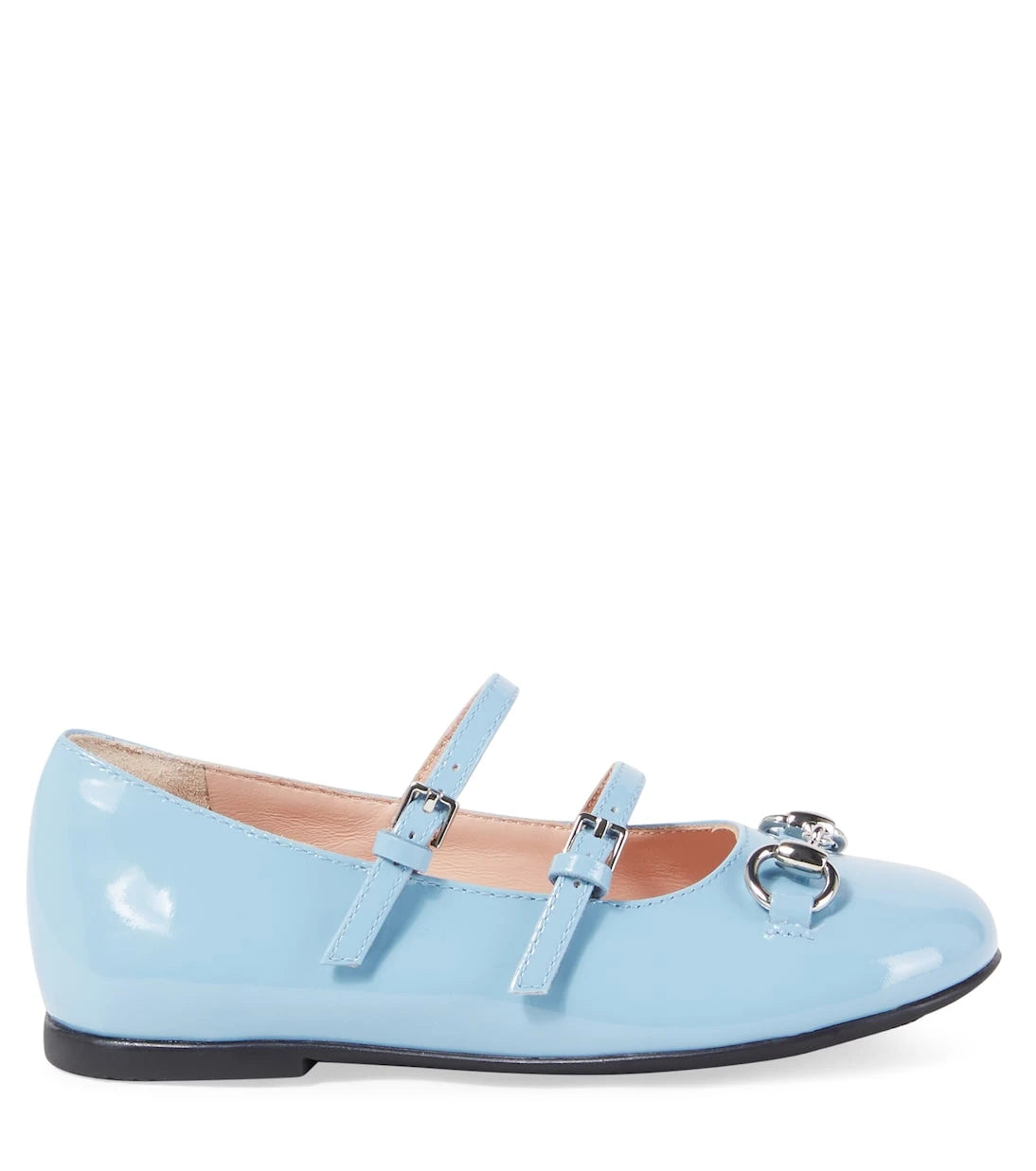 Gucci Kids - Horsebit patent leather ballet flats