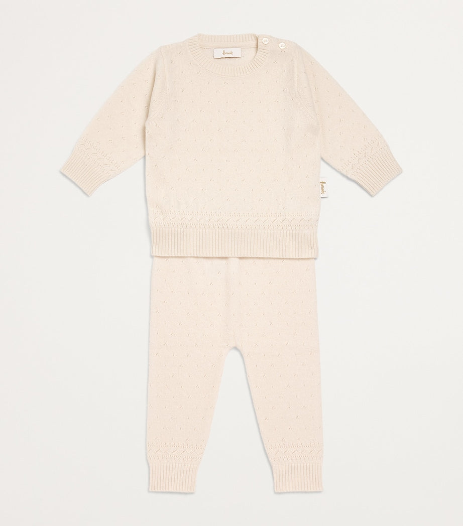 Cashmere Pointelle Trousers (0-24 Months)